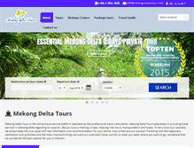 Tablet Screenshot of mekong-delta-tours.com